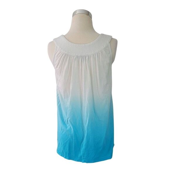 Express Blue & white Ombre Sleeveless Tank Top Size S - Picture 4 of 7